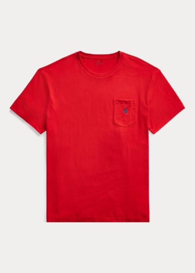 Playeras Polo Ralph Lauren Hombre Rojos - Classic Fit Pocket - EUOYH6380